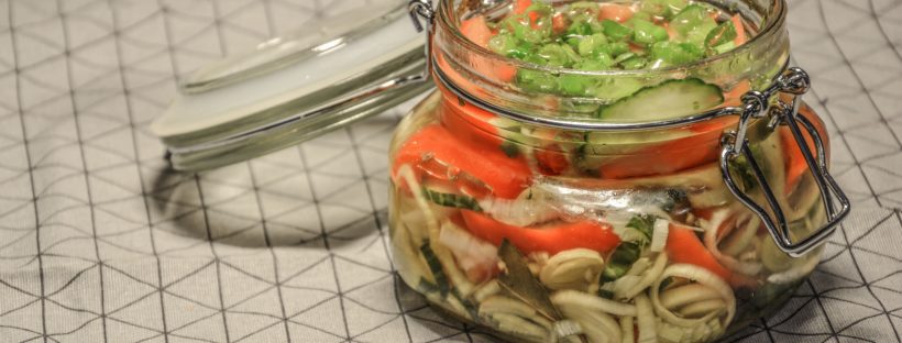 food in jar
